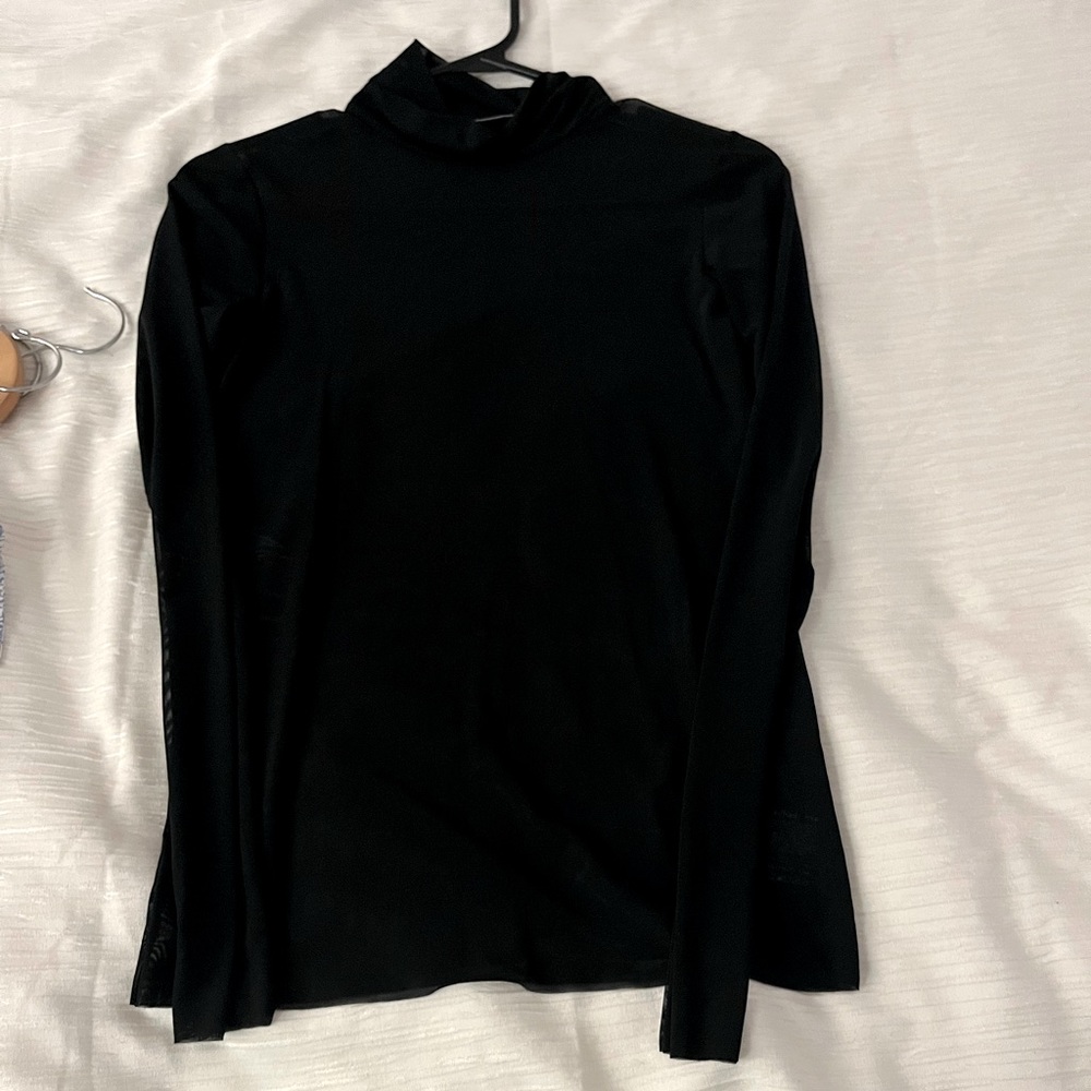 Wilfred free. Sheer, thin turtleneck.